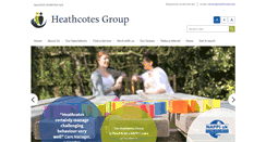 Desktop Screenshot of heathcotes.net